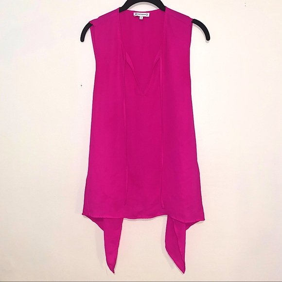 Tie back sleeveless chiffon blouse - Picture 3 of 8